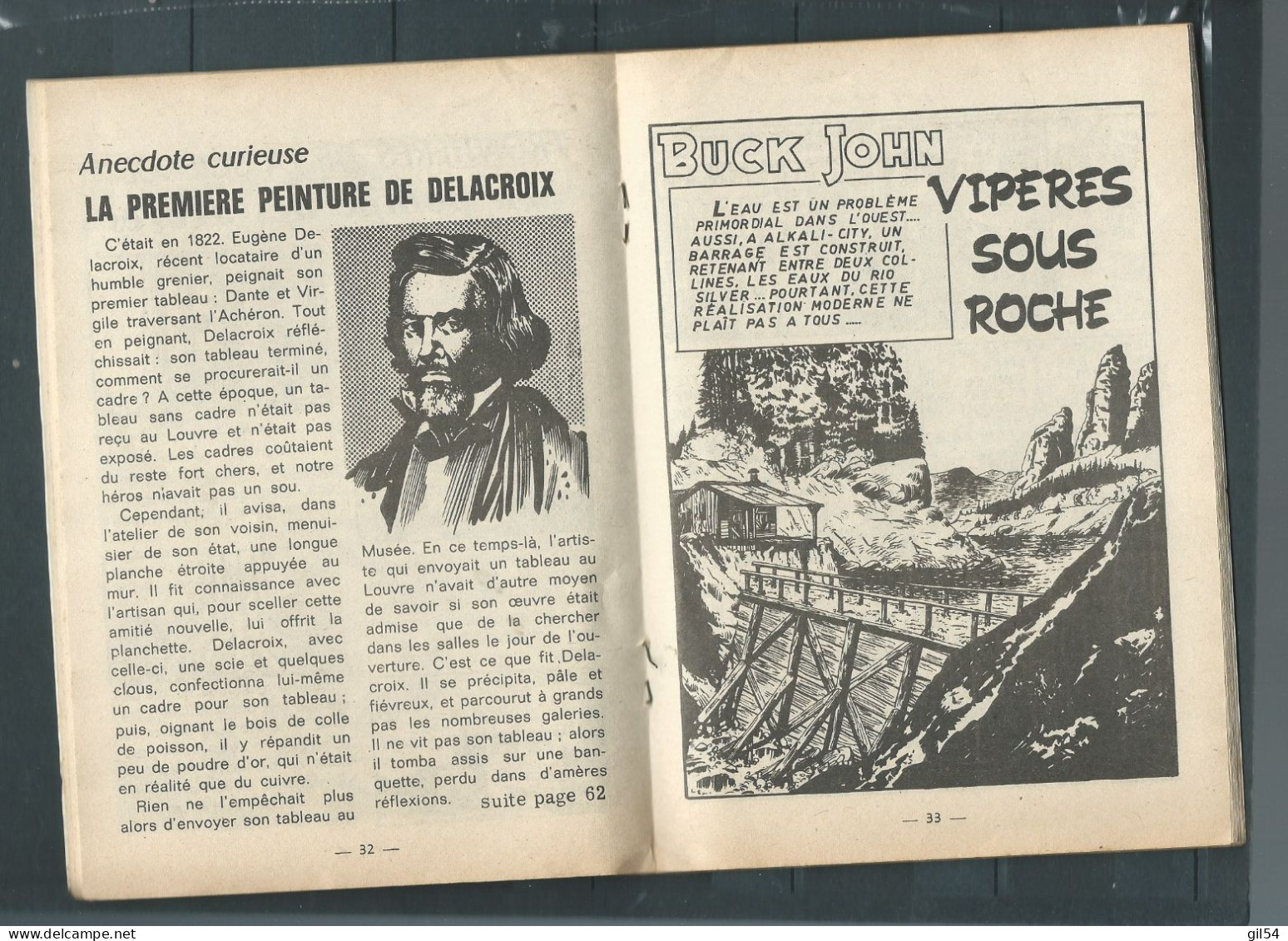 Bd " Buck John   " Bimensuel N° 314 " LA MALLE " Surprise "      , DL  N° 40  1954 - BE-   BUC 0102 - Formatos Pequeños