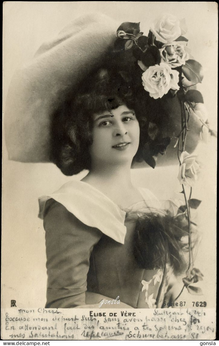 ÉLISE DE VÈRE 1903 "Actrice Britannique Avec Carrière Française" - Entertainers