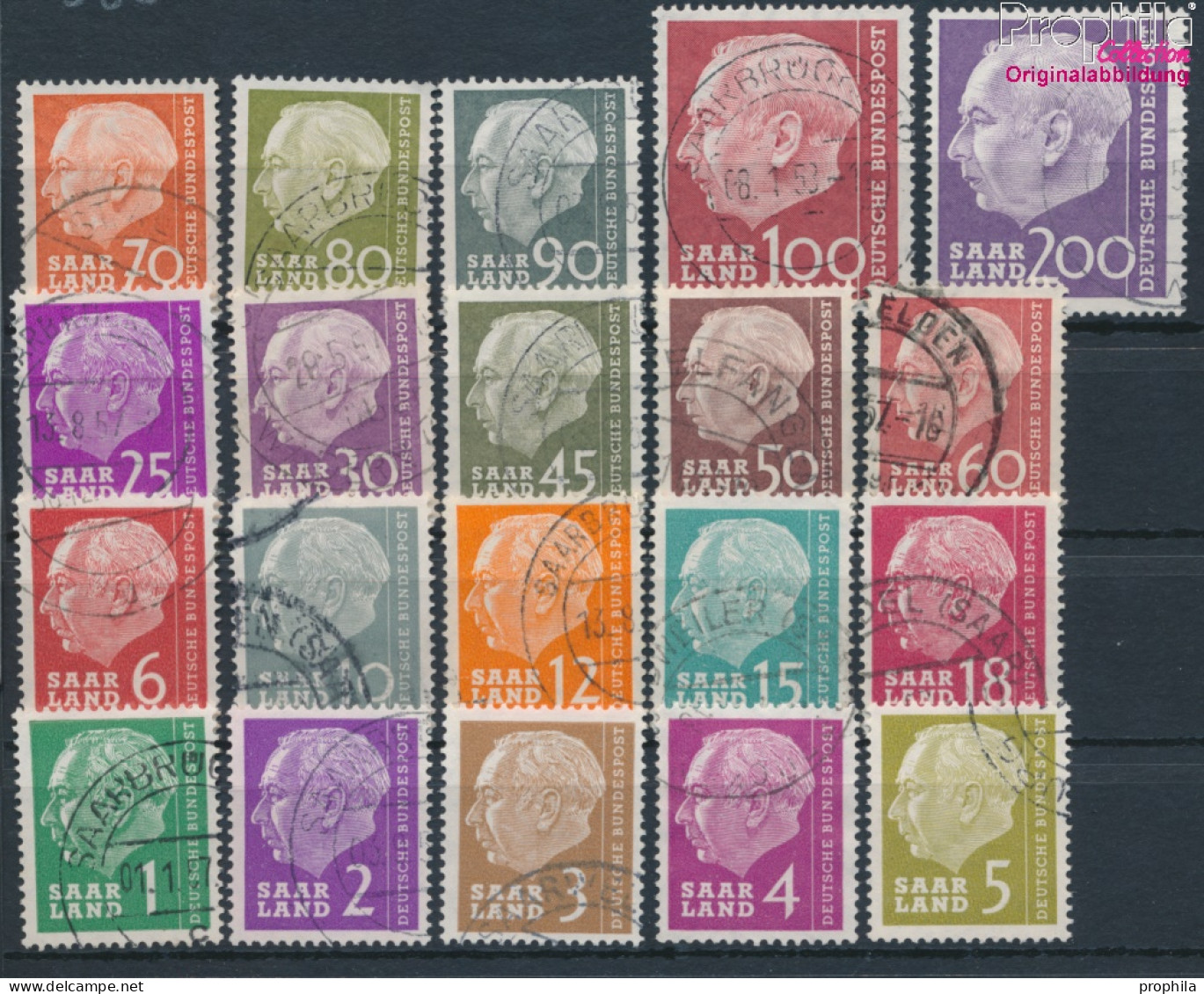 Saarland 380-399 (kompl.Ausg.) Gestempelt 1957 Heuss I (10377609 - Used Stamps