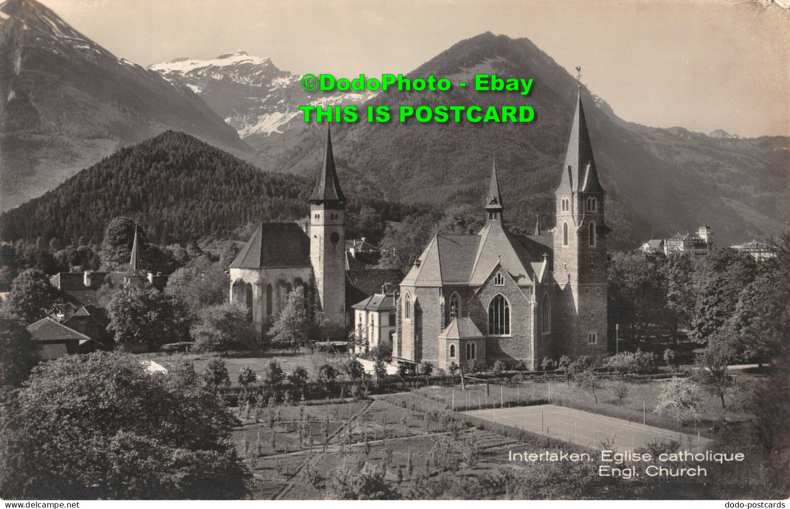 R427227 Interlaken. Engl. Church. Gabler. Postcard - Welt