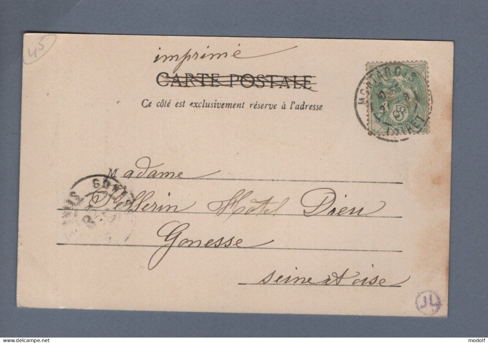 CPA - 45 - Montargis - Porte De L'Ancien Château - Circulée En 190? - Montargis