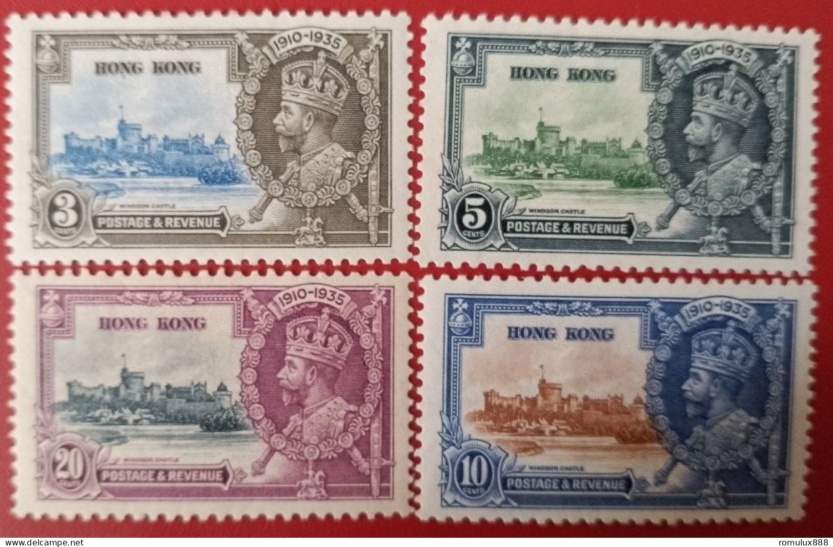 Hong Kong 1935 Jubilee Set MH CV $60 - Neufs