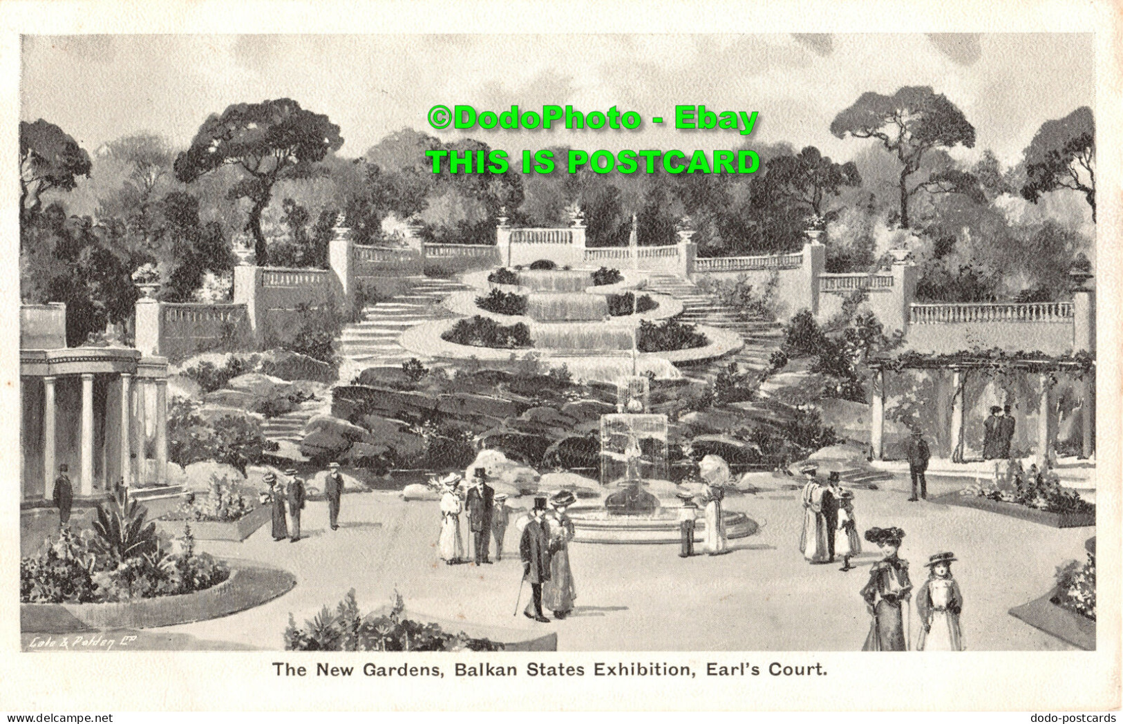 R427253 Earl Court. The New Gardens. Balkan States Exhibition. Gale And Polden. - Welt