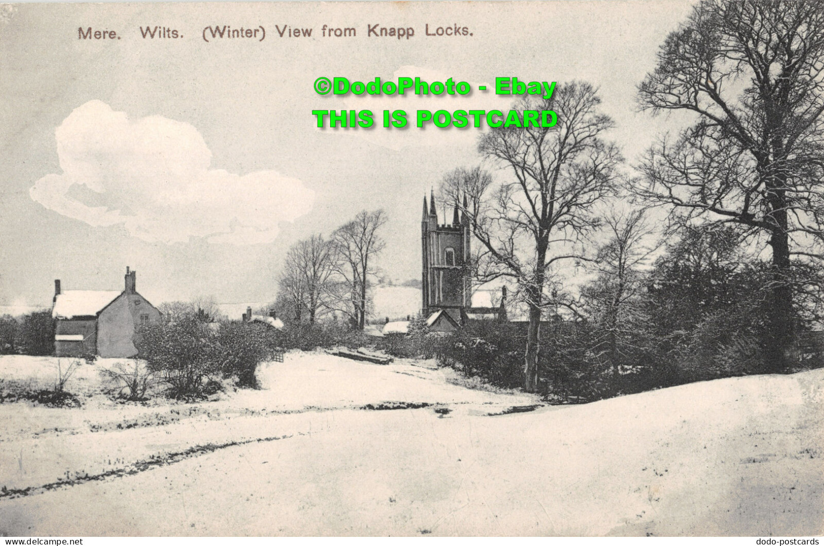 R427261 Mere. Wilts. Winter. View From Knapp Locks. F. Holmes - Welt