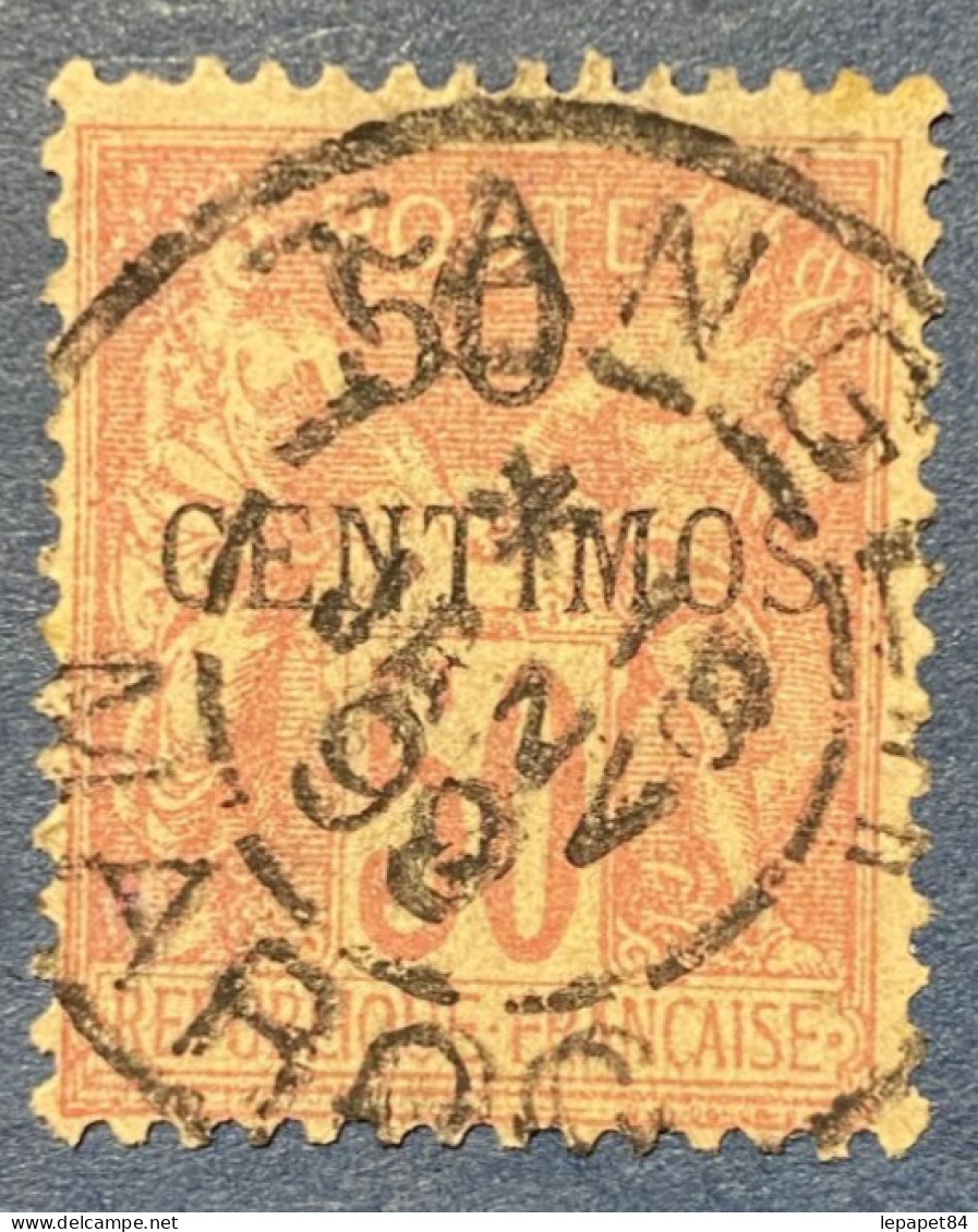 Maroc YT N° 6 Type II Cachet Rond Tanger 18/01/1898 - Usati