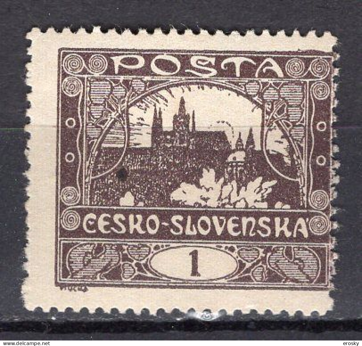 L2904 - TCHECOSLOVAQUIE Yv N°27 * - Unused Stamps