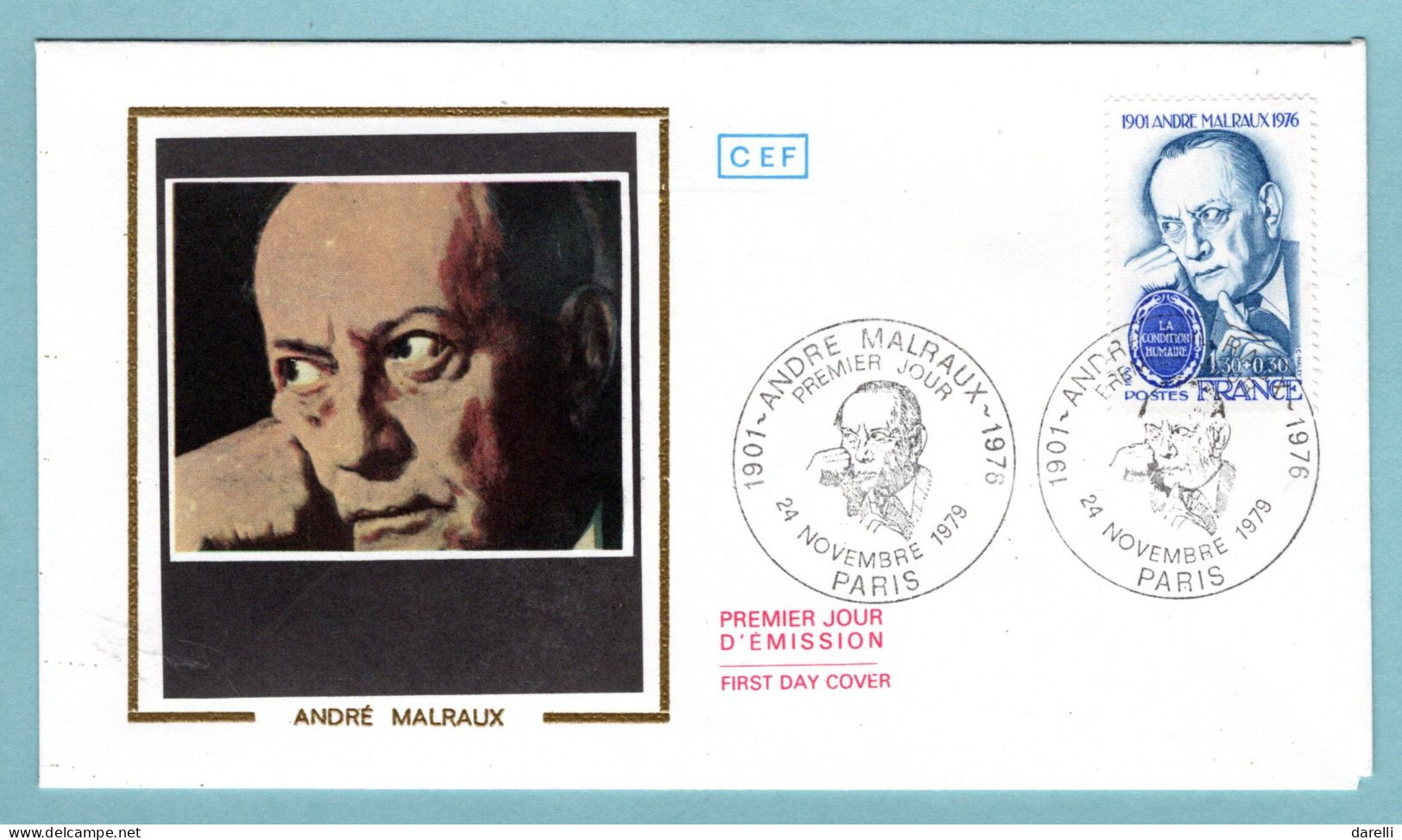 FDC France 1979 - Personnages Célèbres - André Malraux - écrivain, Homme Politique - YT 2032B - Paris - 1970-1979