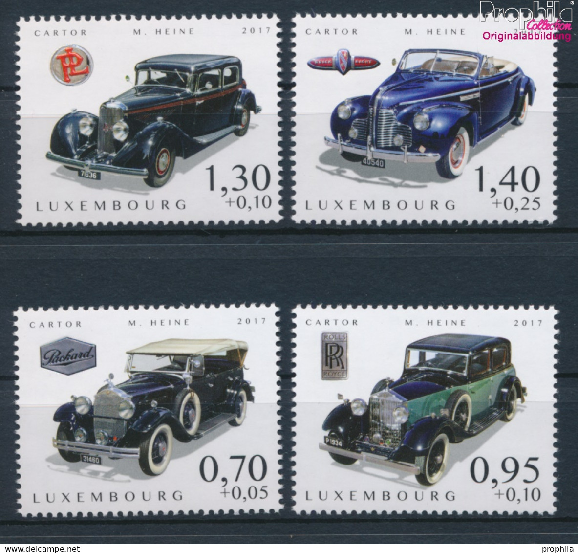 Luxemburg 2149-2152 (kompl.Ausg.) Postfrisch 2017 Alte Kraftfahrzeuge (10377561 - Unused Stamps