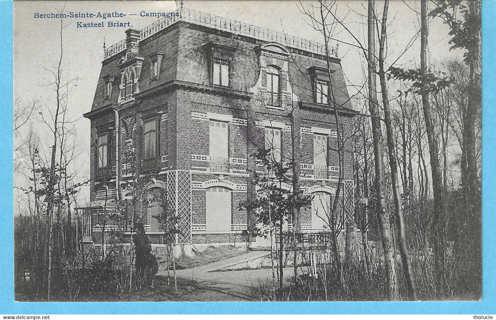 Bruxelles-1911-Berchem -Sainte Agathe-St Agatha-Campagne-Kasteel Briart-Très Rare - St-Agatha-Berchem - Berchem-Ste-Agathe