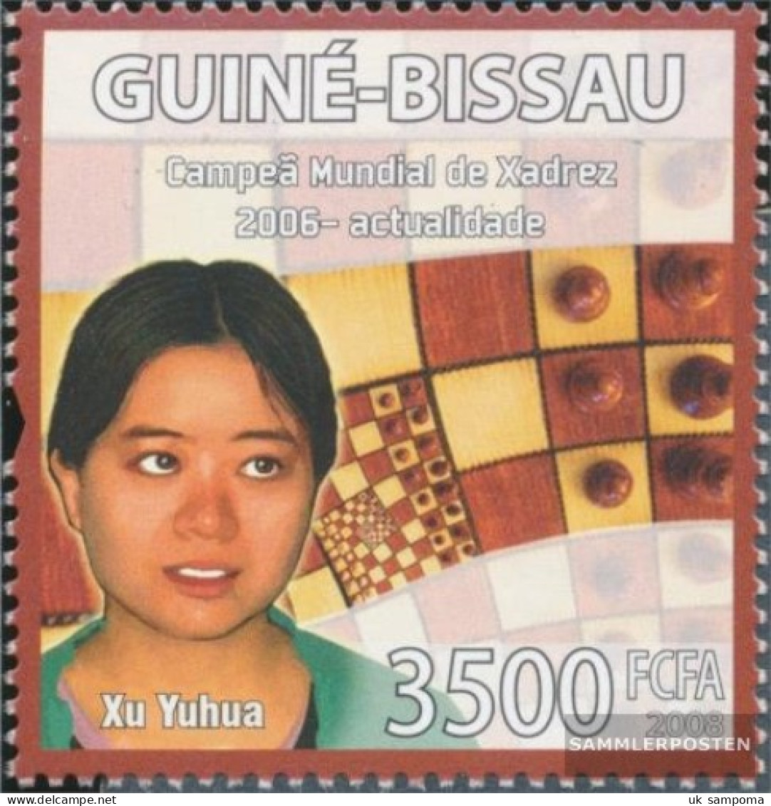 Guinea-Bissau 3943 (complete. Issue) Unmounted Mint / Never Hinged 2008 Chess Champion - Guinea-Bissau