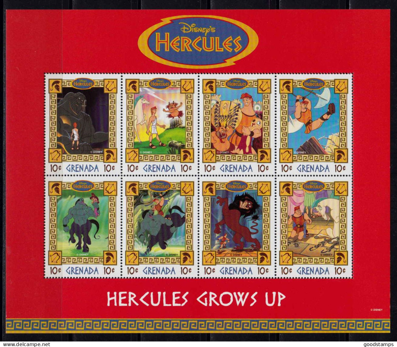 Grenada 1999 "Disney-Hercules", Series In 3 Blocks, 24 Values, Mi.3677/3700, MNH - Grenada (1974-...)