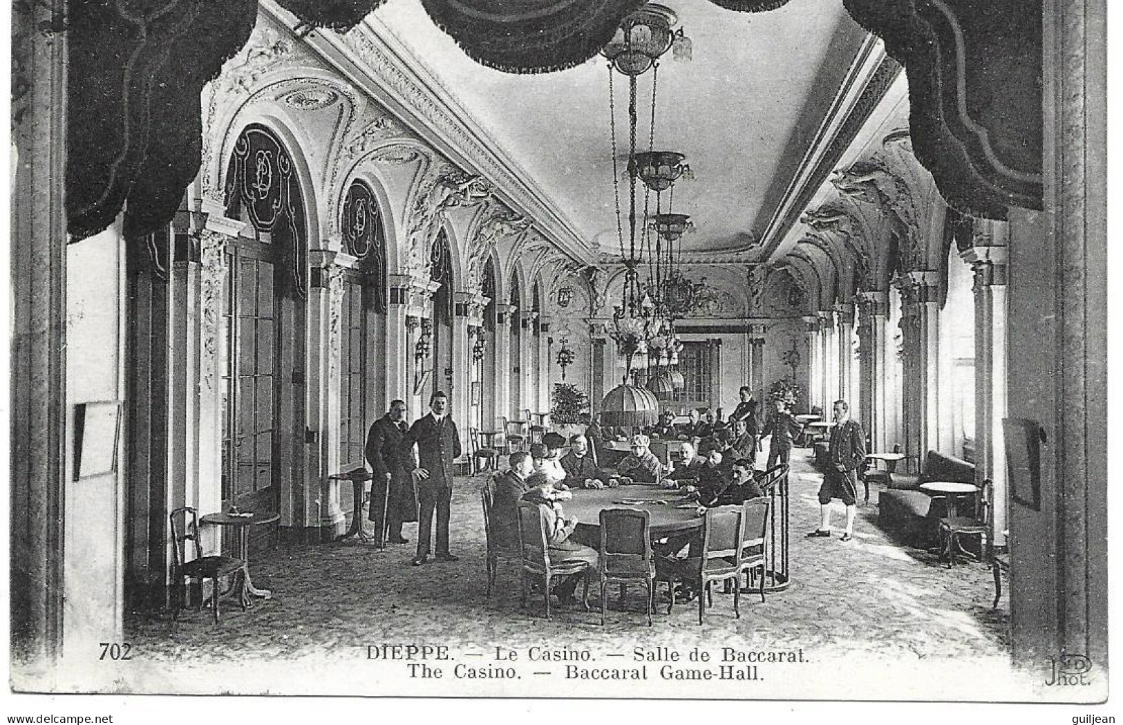 76 DIEPPE - JEUX - Le Casino - Salle De Baccarat - N° 702 - Circulé 1924 - - Sonstige & Ohne Zuordnung