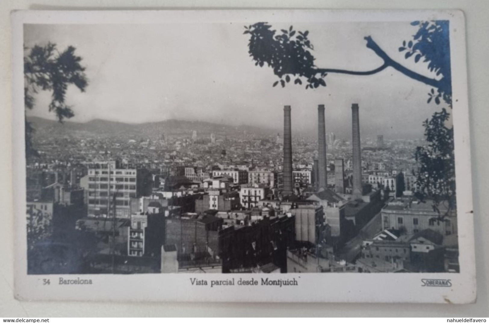 Carta Postale Non Circulée - ESPAÑA - BARCELONA - Vista Parcial Desde Montjuich - Barcelona