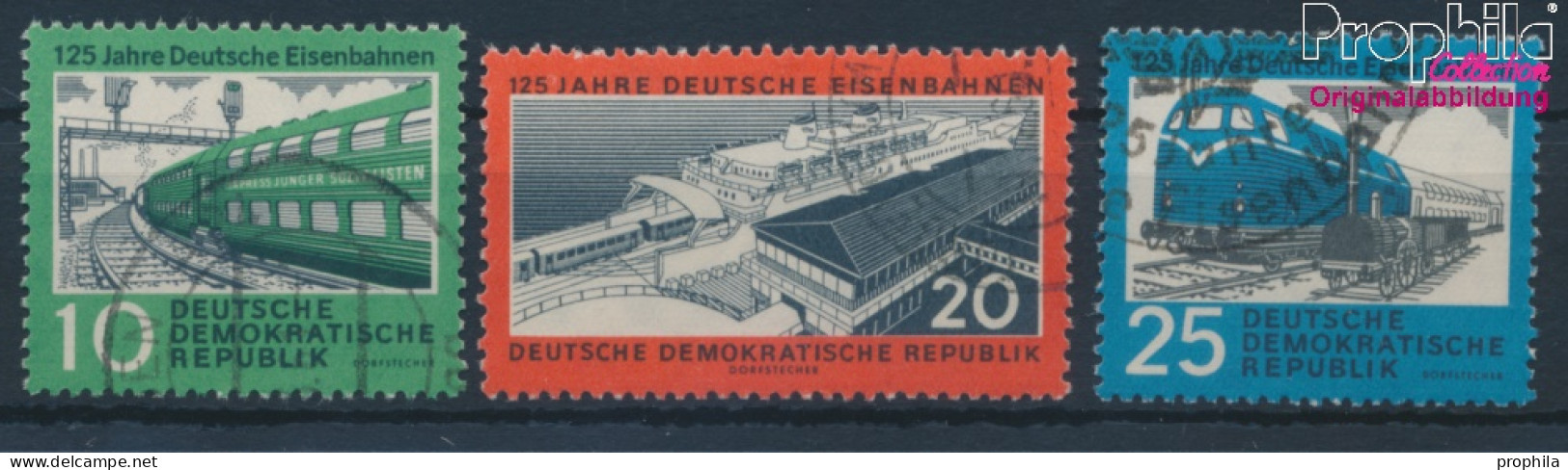 DDR 804-806 (kompl.Ausgabe) Gestempelt 1960 Eisenbahn (10392278 - Usati