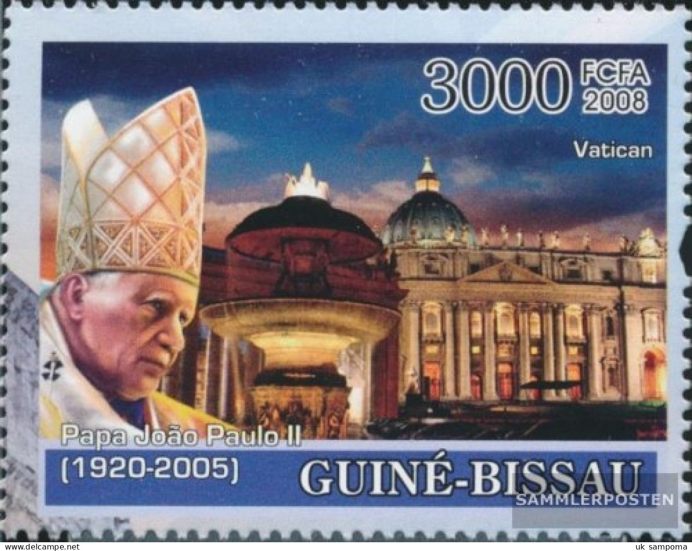 Guinea-Bissau 3768 (complete. Issue) Unmounted Mint / Never Hinged 2008 Ferrari, Colisey, Pope Johannes PA - Guinea-Bissau