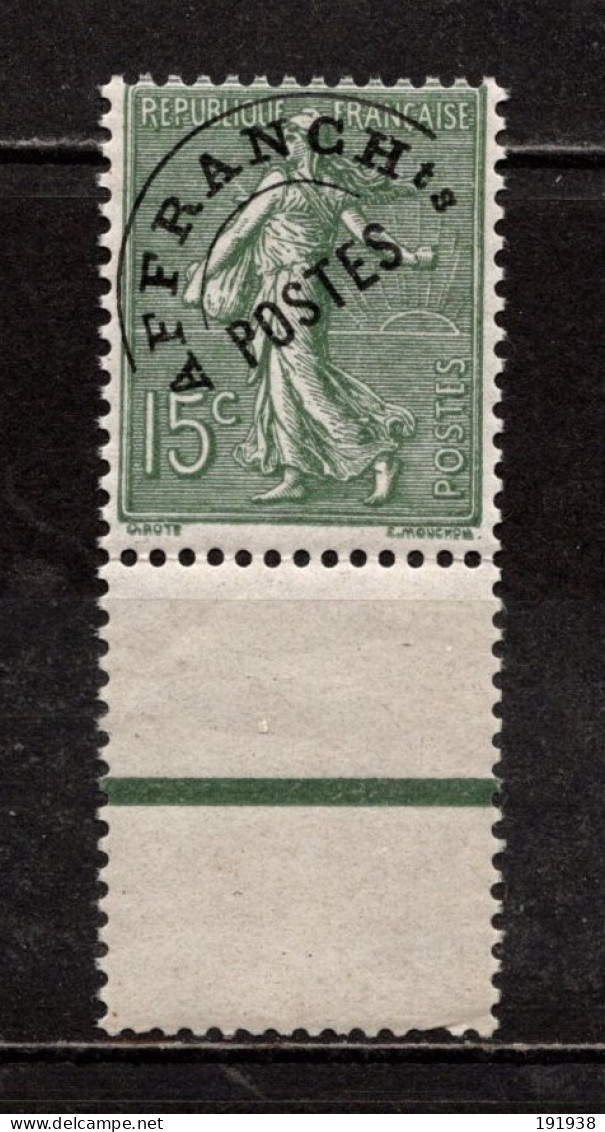 France Préo N° 45**, Bdf, Superbe, Cote 4,50 € - 1893-1947