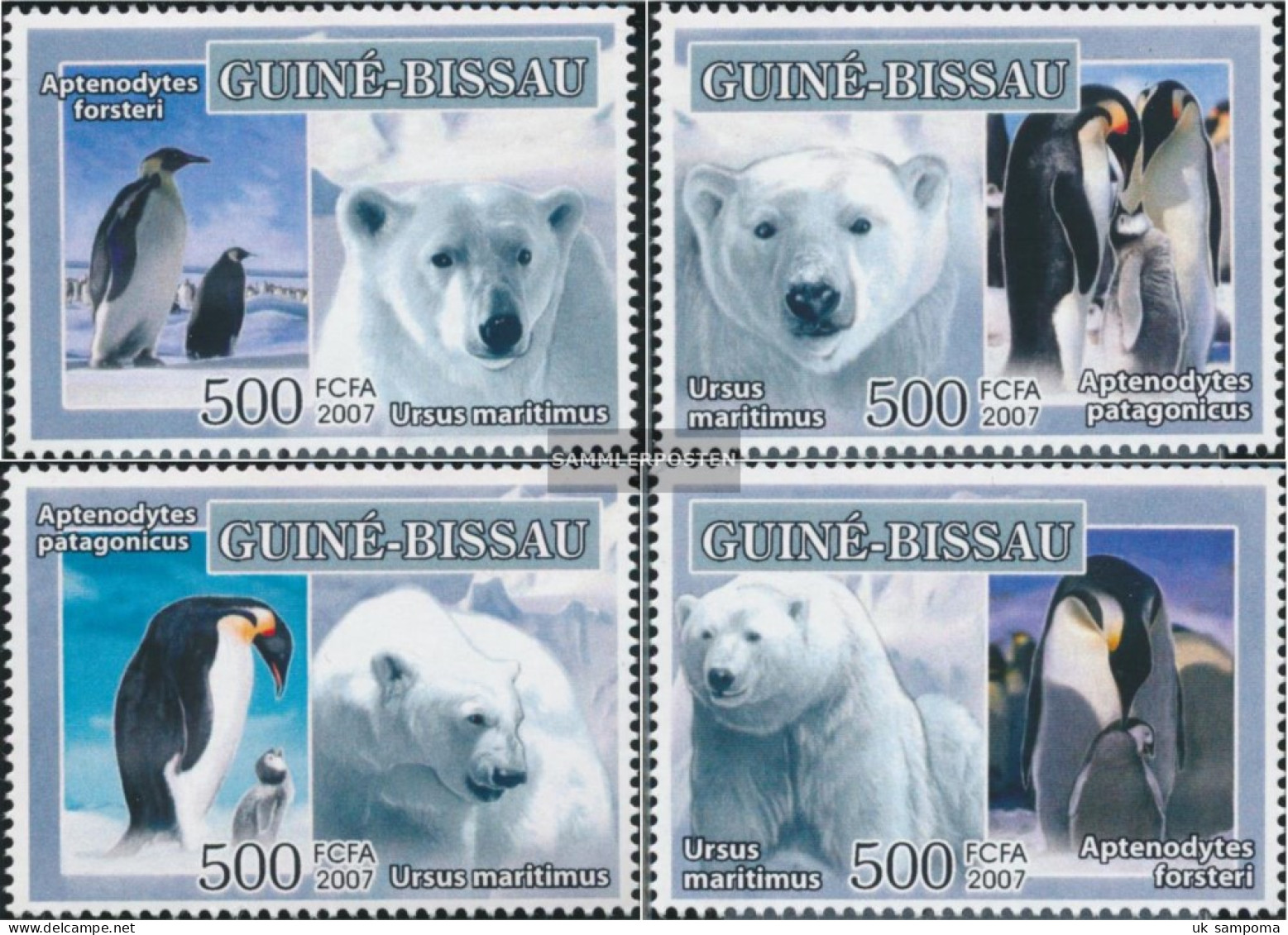 Guinea-Bissau 3562-3565 (complete. Issue) Unmounted Mint / Never Hinged 2007 Polarjahr, Penguins, Eisbären - Guinea-Bissau