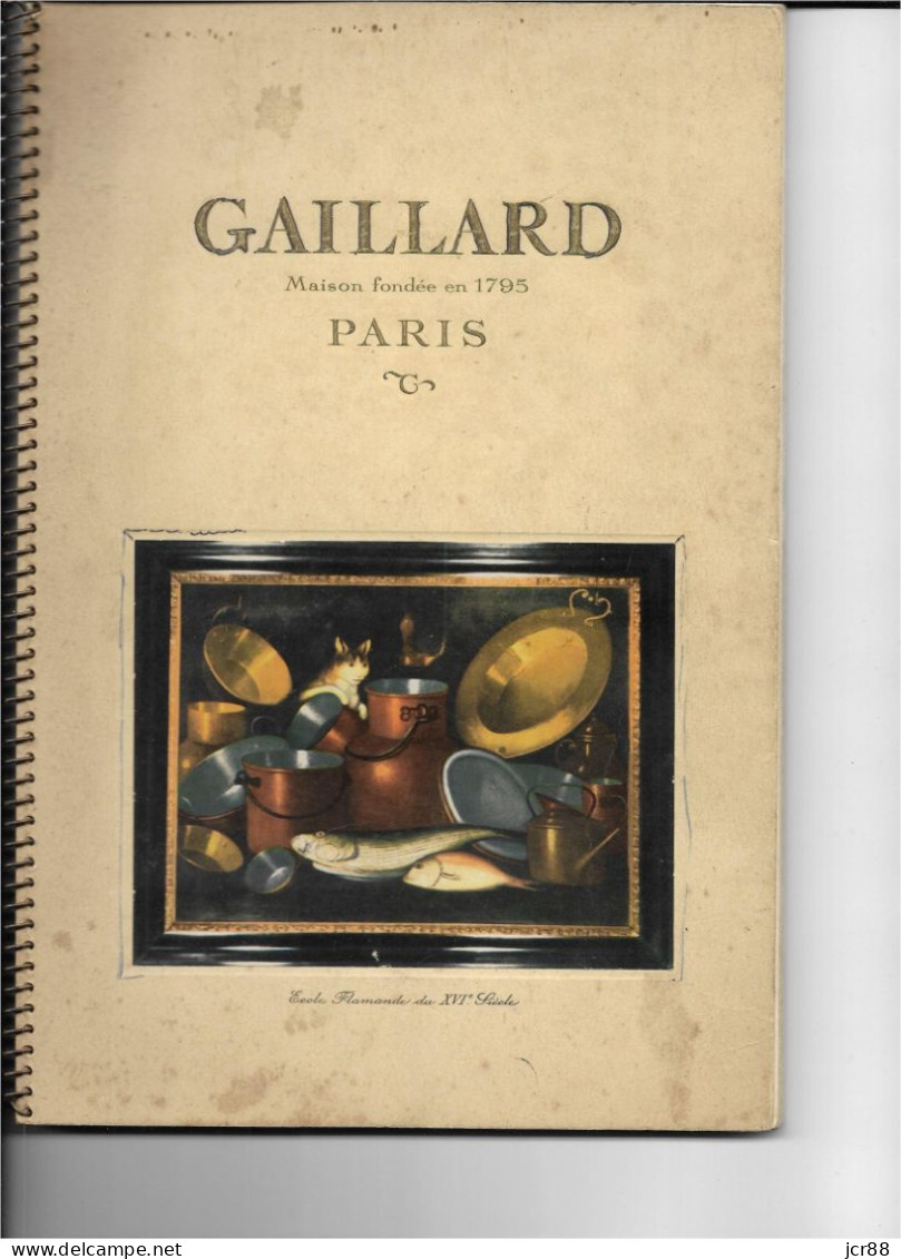 Matériels De Cuisine - Patisserie - Chaudronnerie - Gaillard 75 Paris - Unclassified