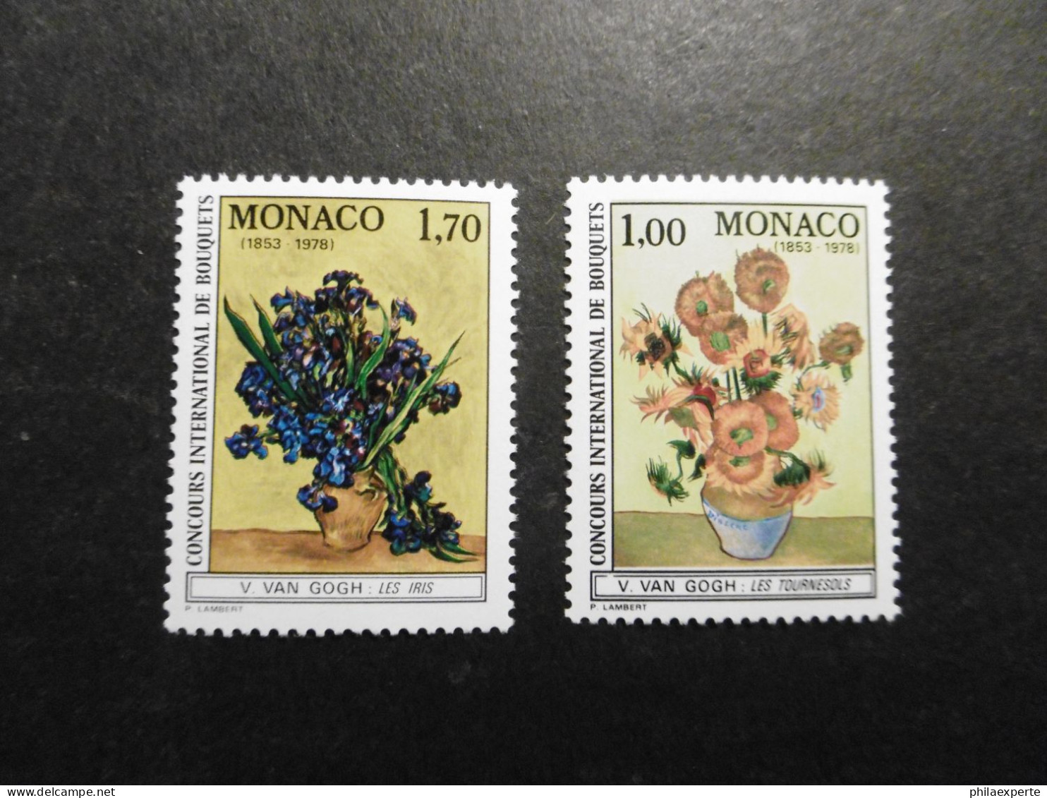 Monako Mi.1345/1346 ** Blumen - Unused Stamps