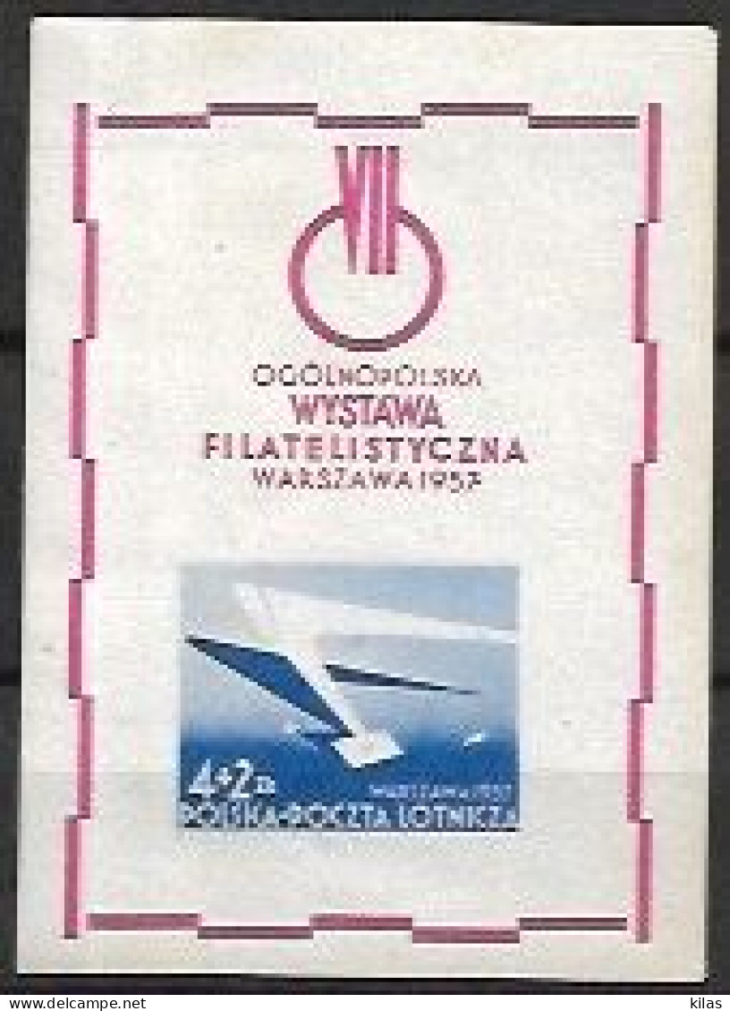 POLAND 1957 National Philatelic Exhibition MNH - Blocks & Sheetlets & Panes