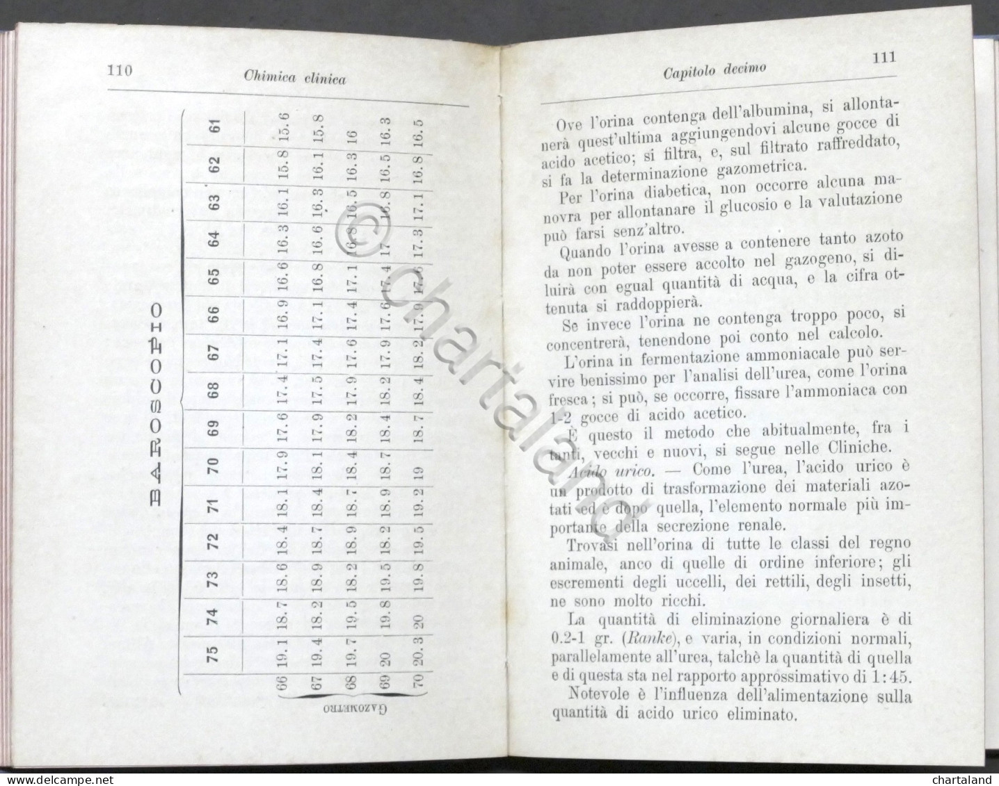 Manuali Hoepli - Dott. Raffaele Supino - Chimica Clinica - 1^ Ed. 1902 - Otros & Sin Clasificación