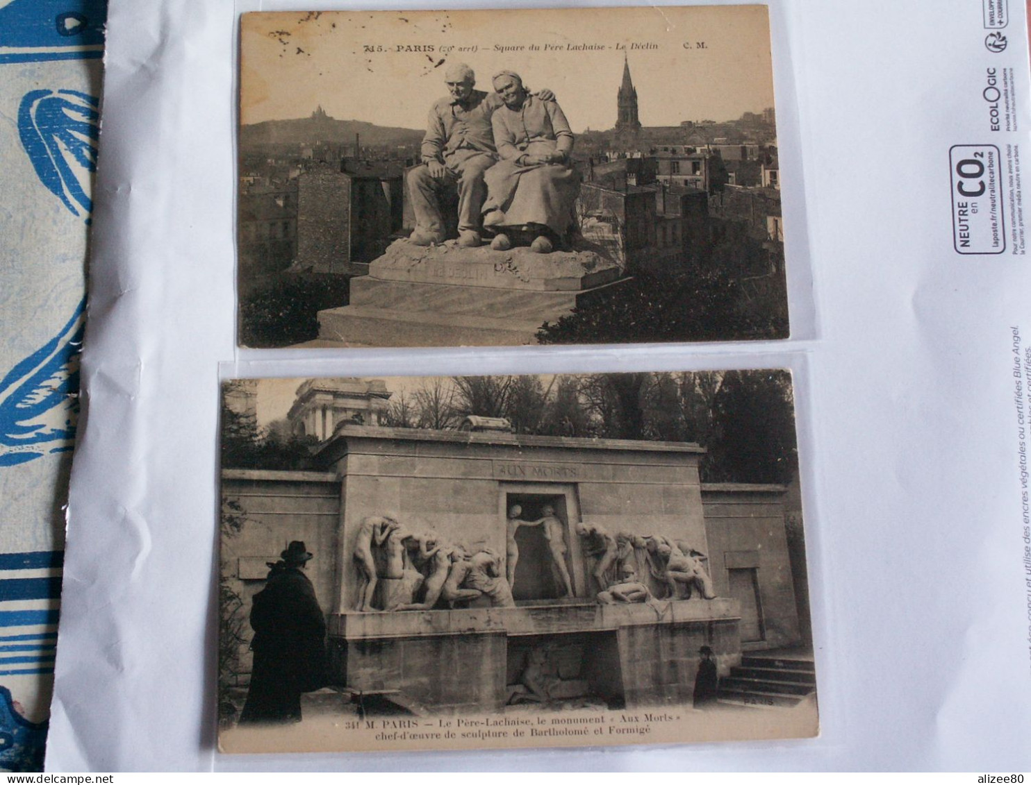 LOT    9   CPA  PERE  LACHAISE - Sonstige Sehenswürdigkeiten