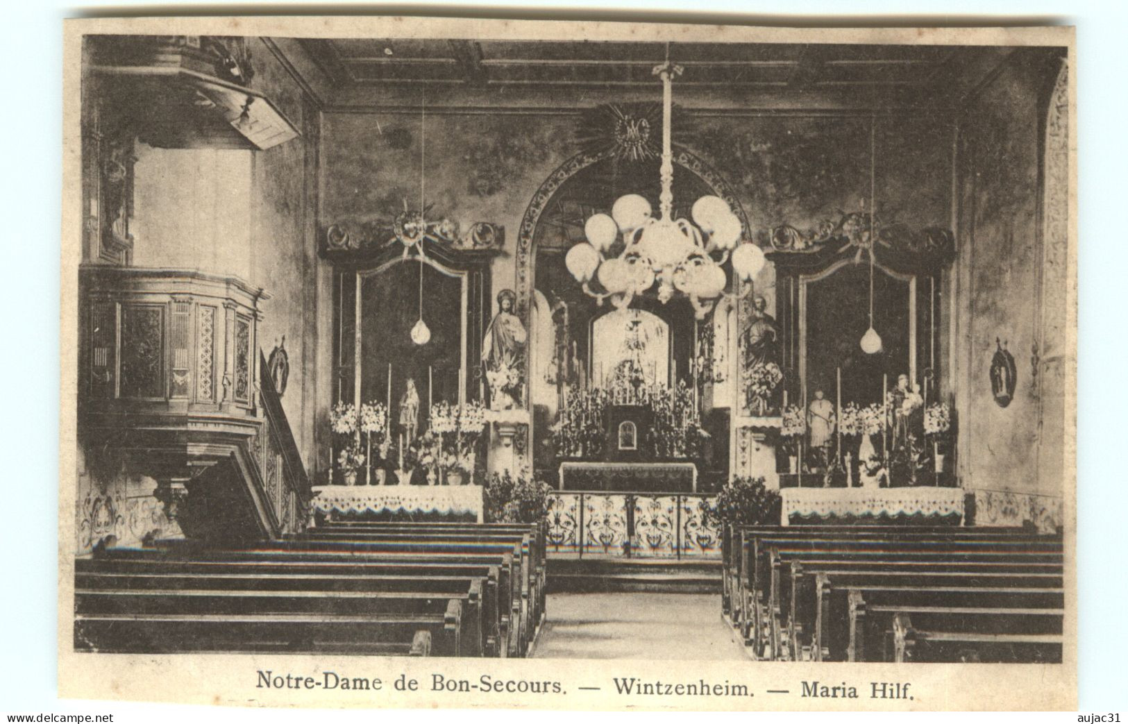 Dép 68 - Wintzenheim - 2 Cartes Notre Dame De Bon-secours - Maria Hilf - Attention Voir état - Wintzenheim