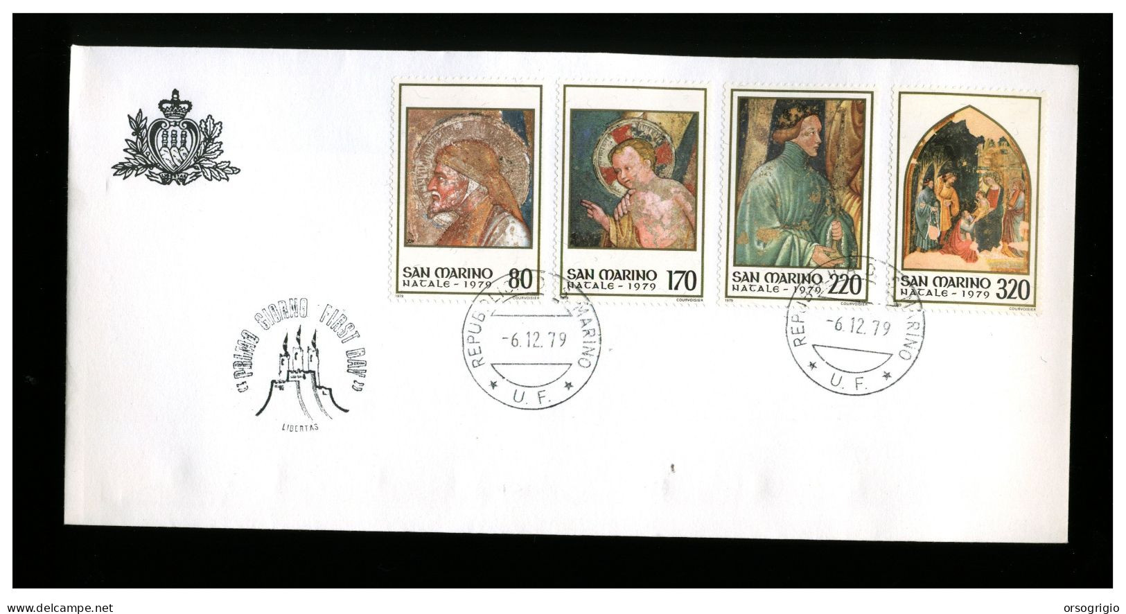 SAN MARINO - FDC 1979 -   NATALE 1979 - FDC