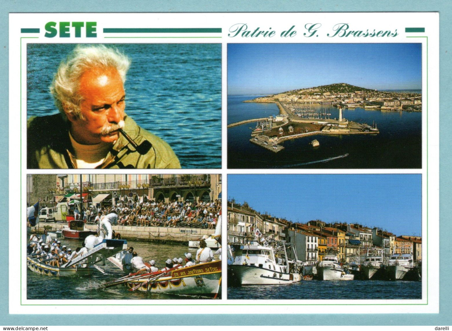 CP 34 - SETE - Patrie De Georges Brassens - Ile Singulière - Multivues - Sete (Cette)