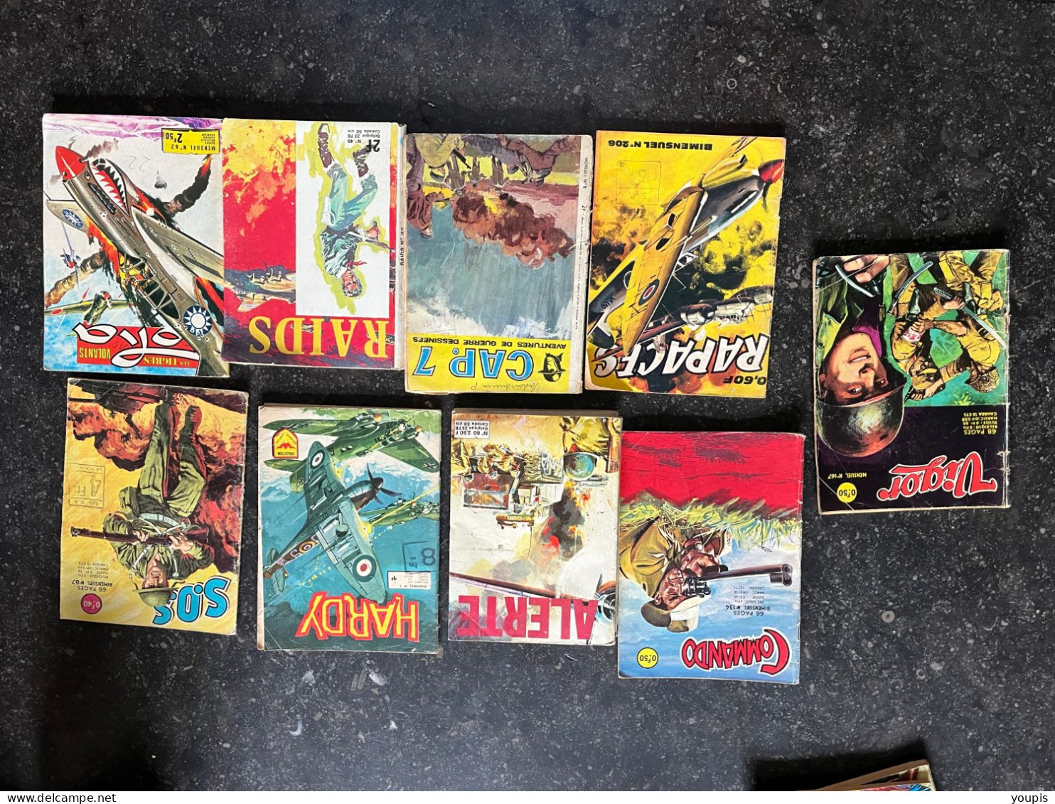 24 - Lot Petits Livres Récits Guerre - Wholesale, Bulk Lots