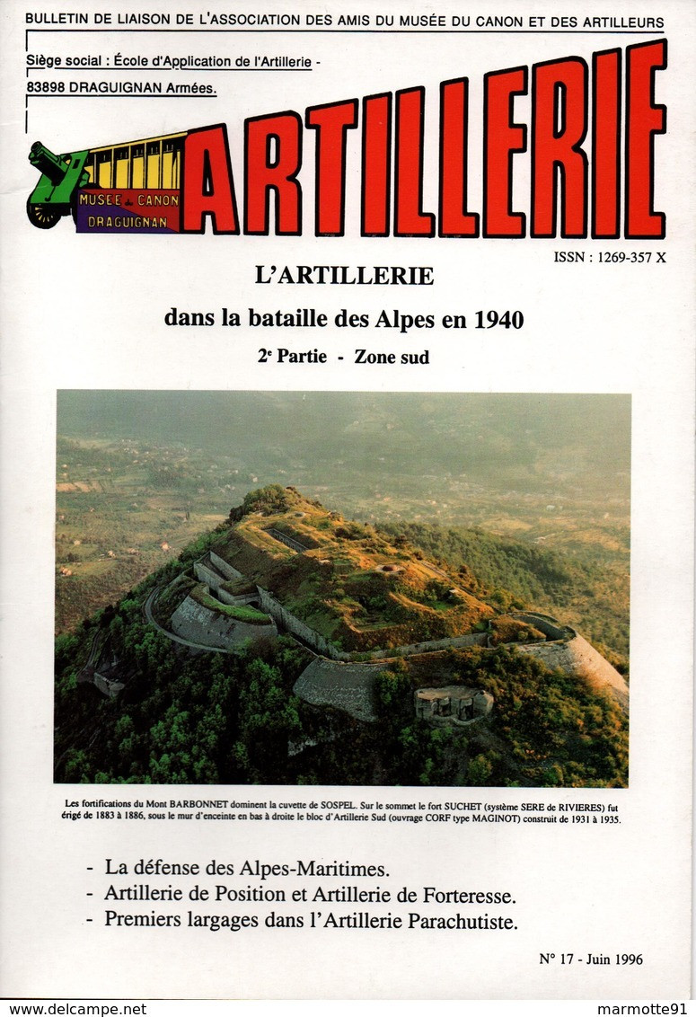 ARTILLERIE MONTAGNE BATAILLE DES ALPES 1940 ZONE SUD ARTILLEUR RAM RAP MENTON MONT BARBONNET - 1939-45