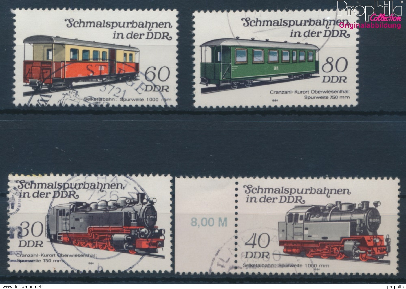 DDR 2864-2867 (kompl.Ausgabe) Gestempelt 1984 Schmalspurbahnen (10392443 - Usati