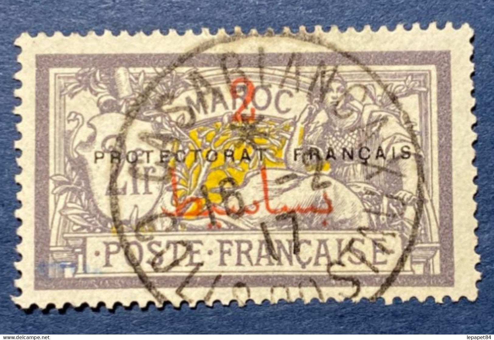 Maroc YT N° 52 Cachet Casablanca "colis Postaux" 16/2/1917 - Gebruikt
