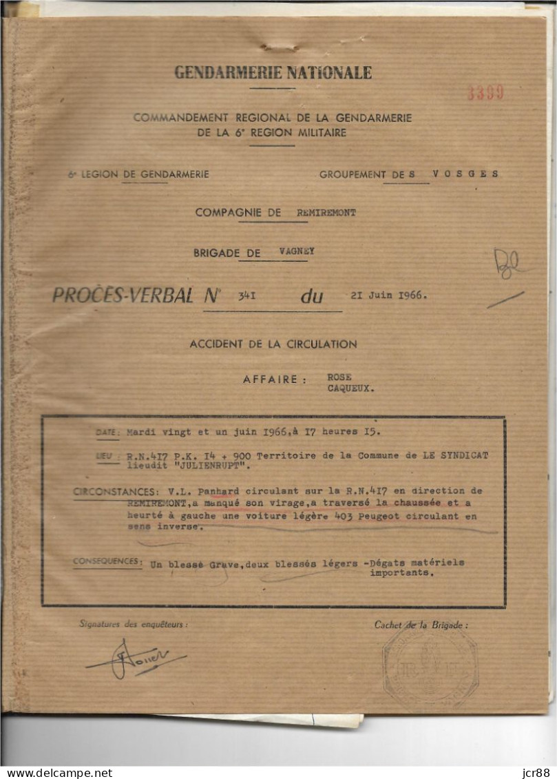 88 - Vosges -  Julienrupt - Le Syndicat - Accident De La Circulation - Other & Unclassified