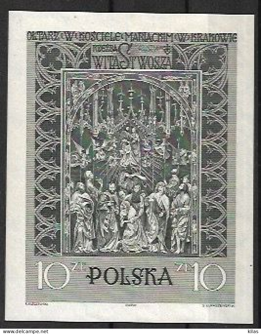 POLAND 1960 POLISH WORKS OF ART MNH - Blocs & Hojas