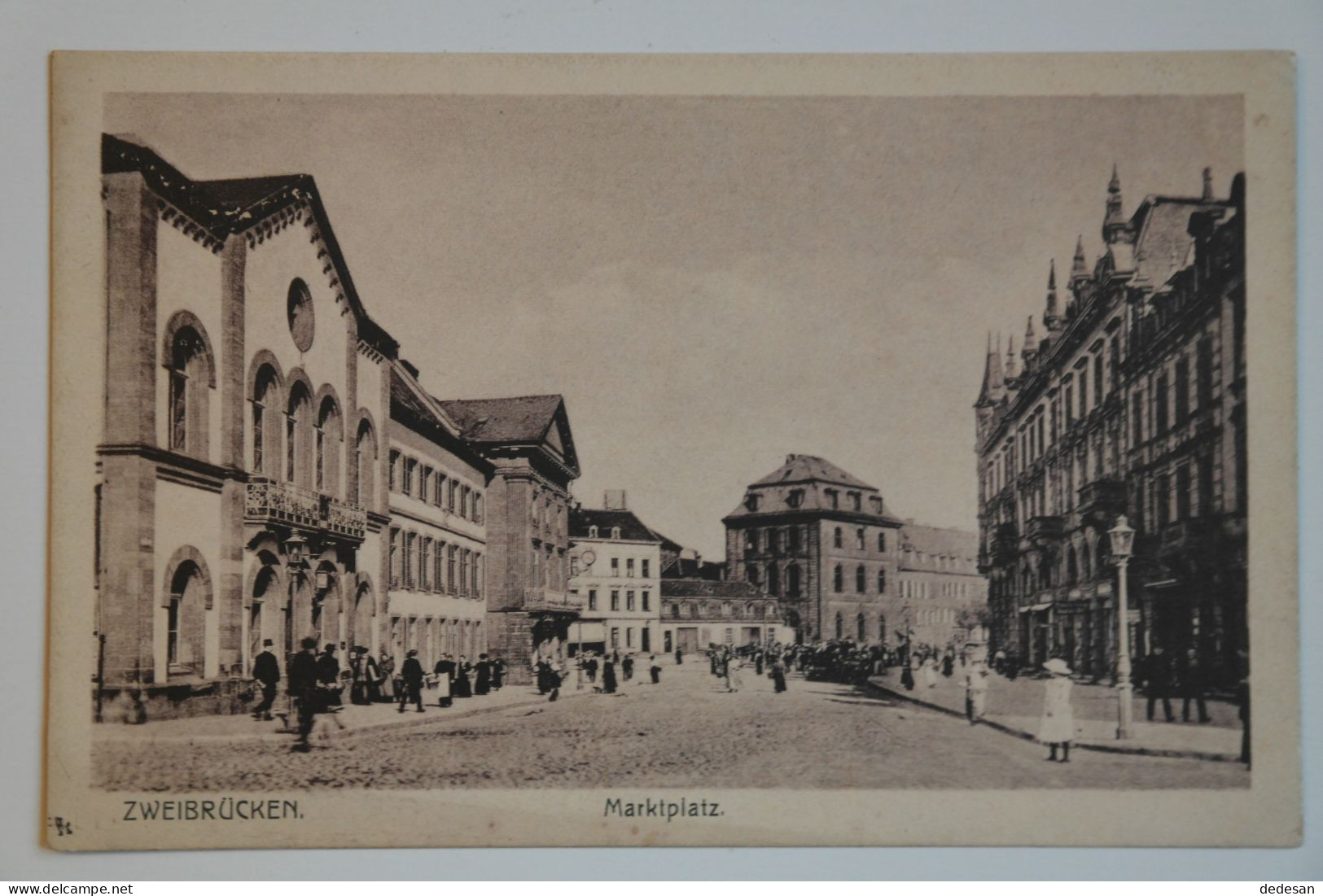 CPA ZWEIBRUCKEN Marktplatz -  CHA01 - Zweibruecken