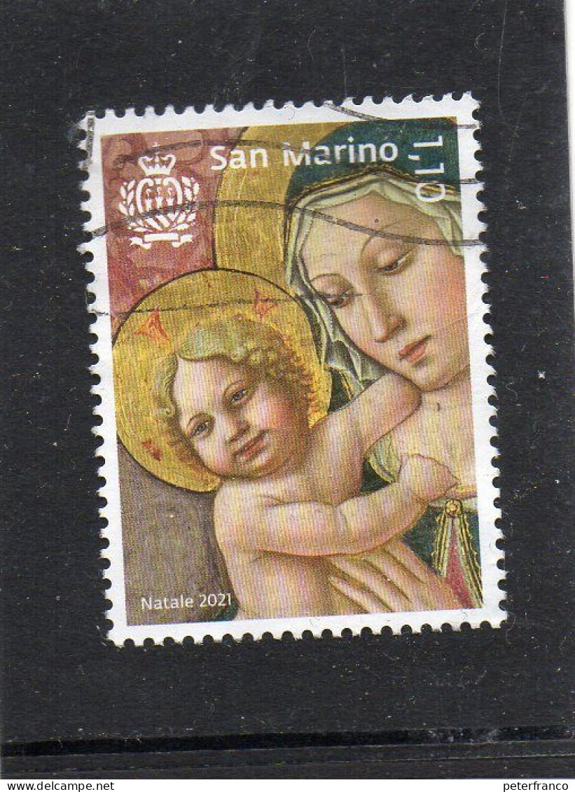 2021 San Marino - Natale - Madonna Col Bambino - Gebraucht