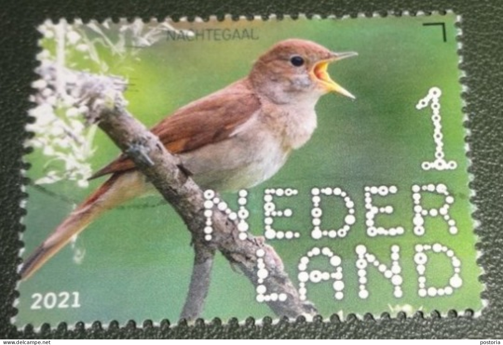 Nederland - NVPH - Xxxx - 2021 - Gebruikt - Beleef De Natuur - Nachtegaal - Used Stamps