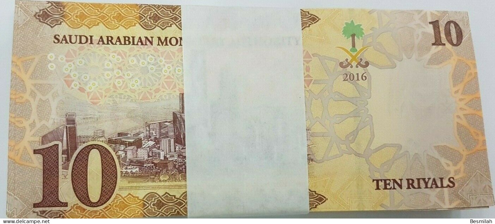 Saudi Arabia 10 Riyals 2016 P-39 A 50 Notes UNC Condition From A Bundle - Saoedi-Arabië