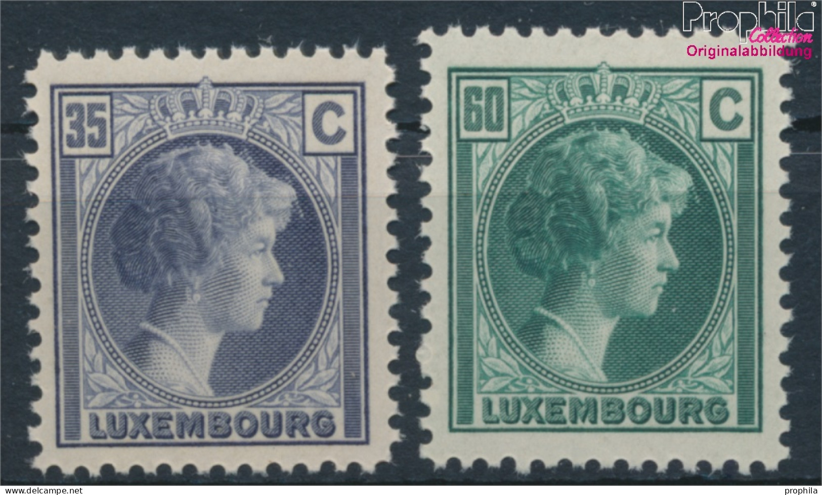 Luxemburg 205-206 (kompl.Ausg.) Postfrisch 1928 Charlotte (10368686 - Neufs