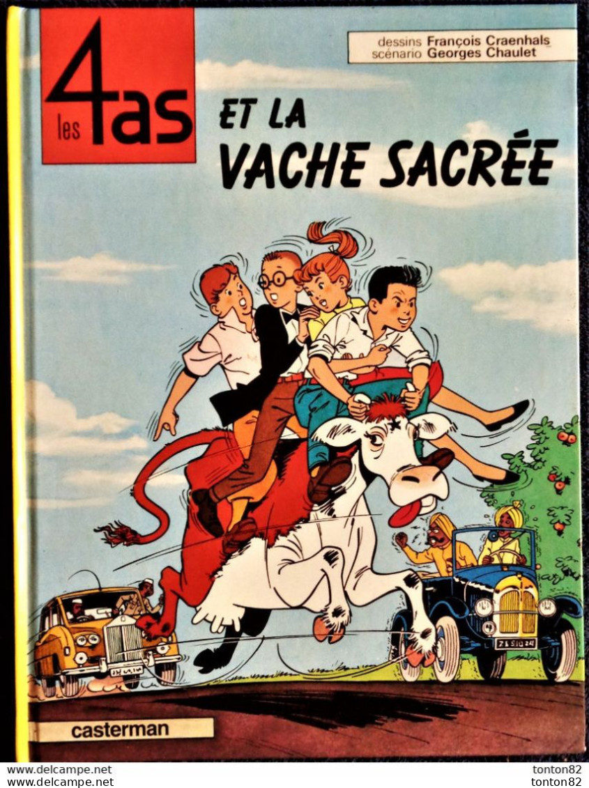 François Craenhals - Georges Chaulet - Les 4 As Et La Vache Sacrée - Casterman - ( 1985 ) . - 4 As, Les