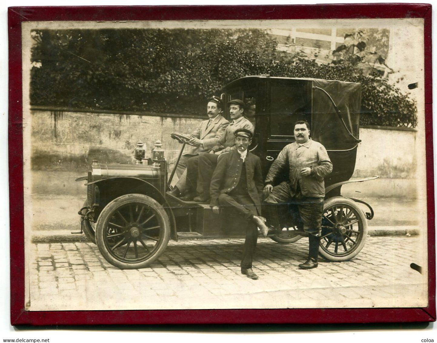 Photographie Privée Limousine Peugeot Type 105 1908-1909 - Automobiles