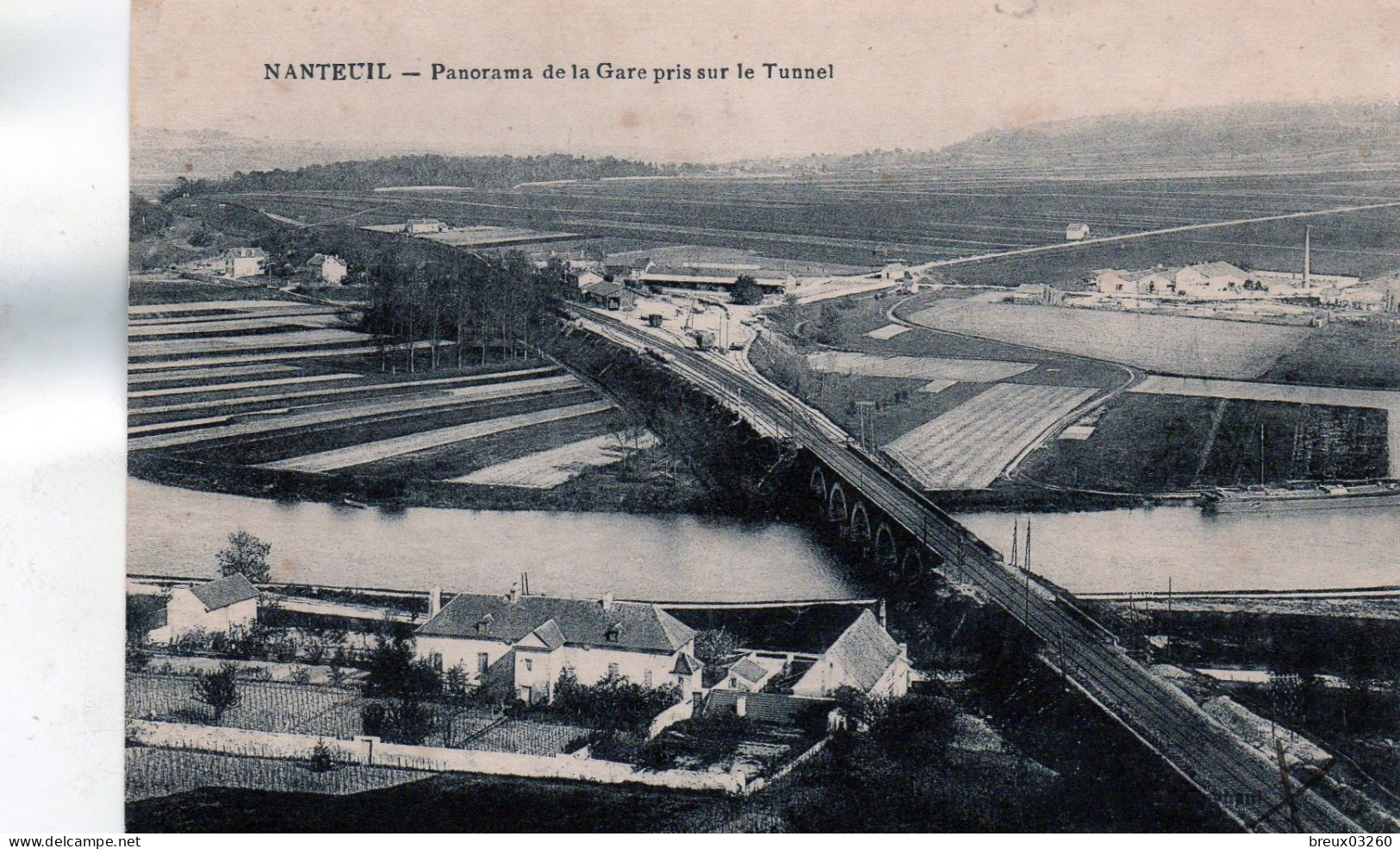 CP - NANTEUIL -  Panorama De La Gare - - Nanteuil-le-Haudouin