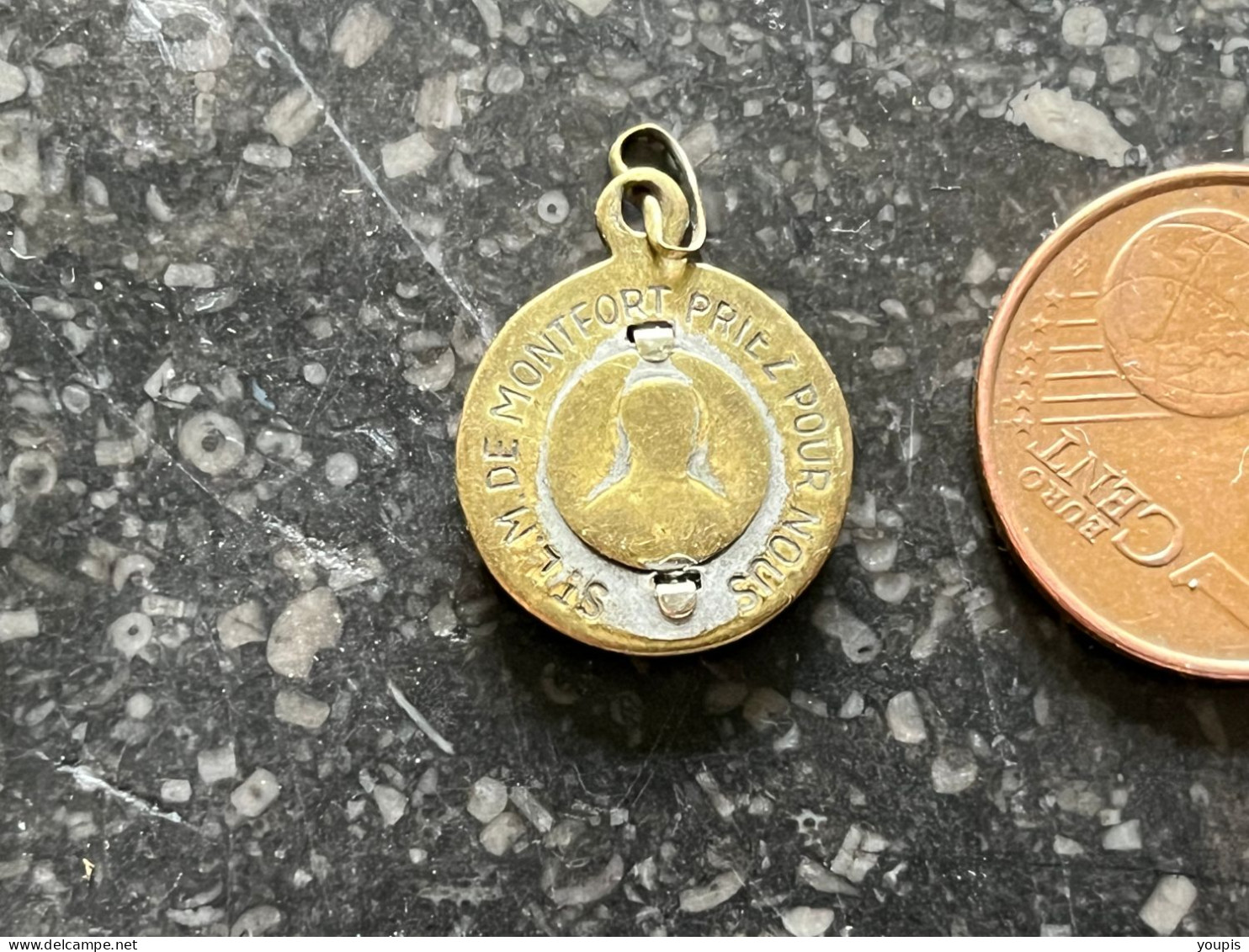 24WIL - Médaille Religieuse Louis-Marie Grignion De Montfortavec Capsule Relique - Sonstige & Ohne Zuordnung