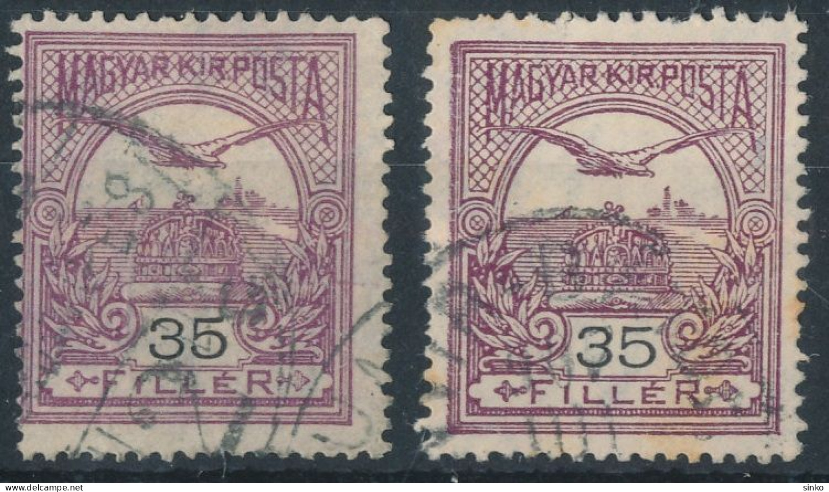 1906. Turul 35f Stamps - Used Stamps