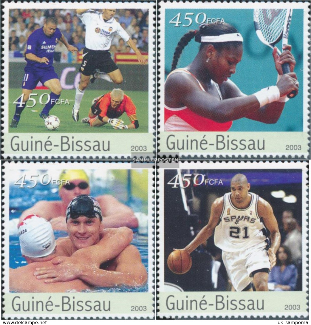 Guinea-Bissau 2064-2067 (complete. Issue) Unmounted Mint / Never Hinged 2003 Olympics Summer - Guinea-Bissau