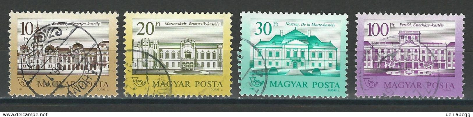 Ungarn Mi 3901-04A Perf. 12x11 1/2 O - Used Stamps