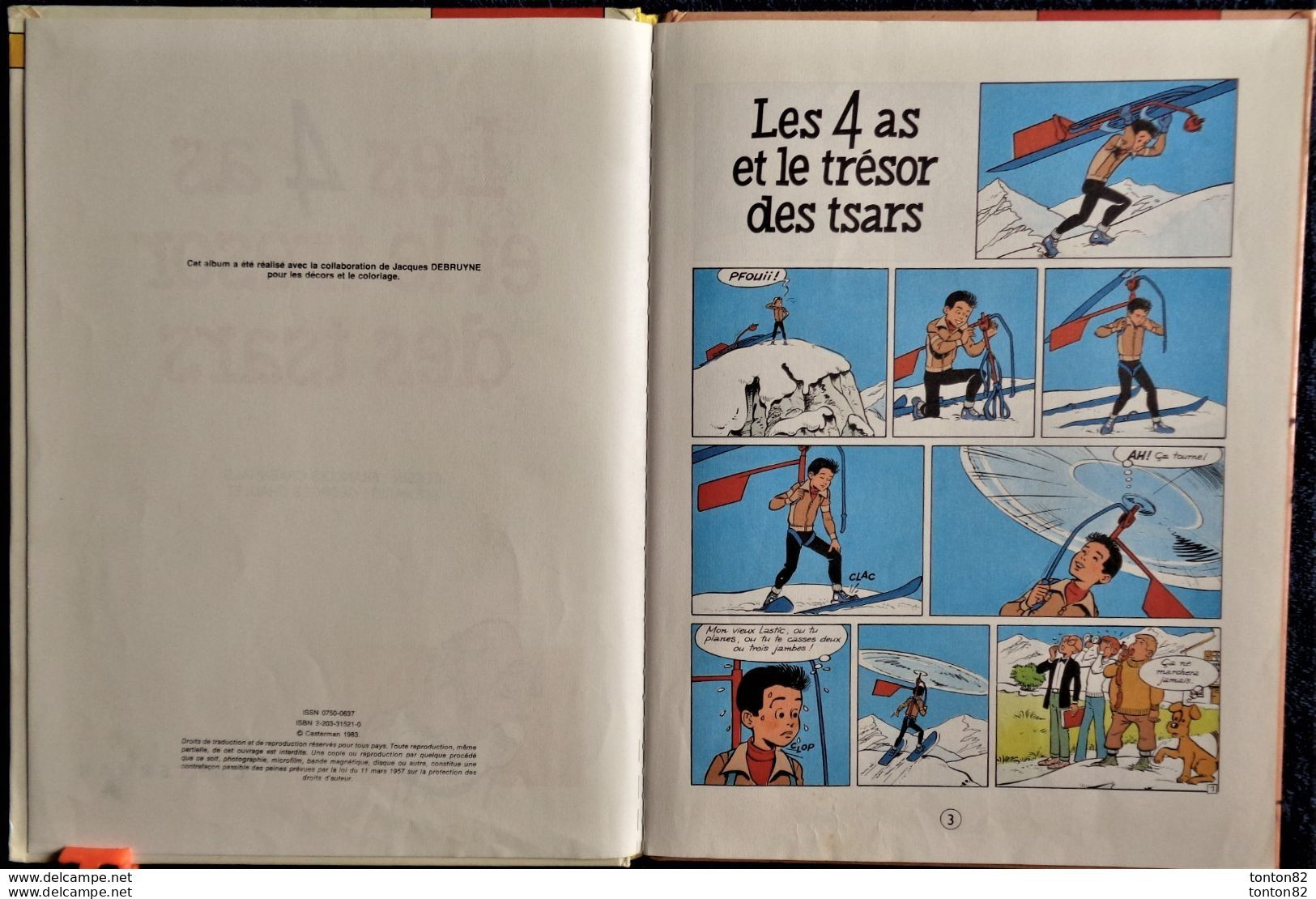 François Craenhals - Georges Chaulet - Les 4 as et le trésor des TSARS - Casterman - ( E.O. 1983 ) .