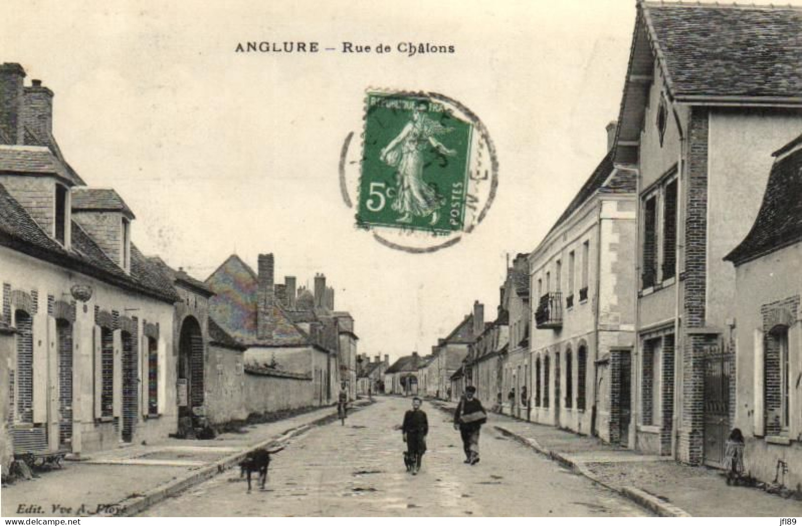 51 - Marne - Anglure - Rue De Chalons - Facteur - 6727 - Anglure