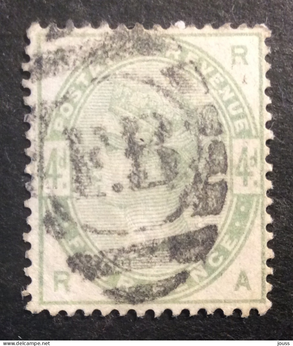 GB79 Victoria 4 P Vert YT 81 Couronne Oblitéré - Used Stamps